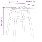 Beistelltisch 45x45x60 cm Massivholz Akazie