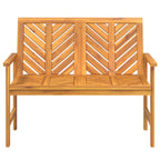 Gartenbank 109 cm Massivholz Akazie