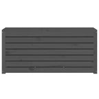 Gartenbox Grau 101x50,5x46,5 cm Massivholz Kiefer