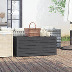 Gartenbox Grau 101x50,5x46,5 cm Massivholz Kiefer