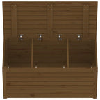 Gartenbox Honigbraun 101x50,5x46,5 cm Massivholz Kiefer