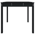 Gartentisch Schwarz 82,5x82,5x76 cm Massivholz Kiefer
