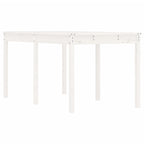 Gartentisch Weiß 159,5x82,5x76 cm Massivholz Kiefer