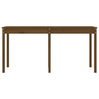Gartentisch Honigbraun 159,5x82,5x76 cm Massivholz Kiefer