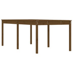 Gartentisch Honigbraun 203,5x100x76 cm Massivholz Kiefer