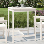 Gartentisch Weiß 82,5x82,5x110 cm Massivholz Kiefer