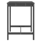 Gartentisch Grau 82,5x82,5x110 cm Massivholz Kiefer