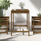 Gartentisch Honigbraun 121x82,5x110 cm Massivholz Kiefer