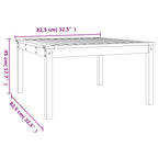 Gartentisch 82,5x82,5x45 cm Massivholz Douglasie