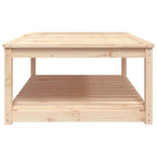 Gartentisch 121x82,5x45 cm Massivholz Kiefer
