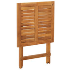3-tlg. Bistro-Set Klappbar mit Kissen Massivholz Akazie