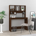 Schreibtisch mit Regal Braun Eiche 102x45x148 cm Holzwerkstoff