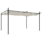 Pergola mit Schiebedach Creme 395x292x230 cm