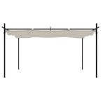 Pergola mit Schiebedach Creme 395x292x230 cm