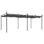 Pergola mit Schiebedach Anthrazit 589x292x230 cm