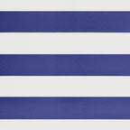 Markise Einziehbar Blau und Weiß 3,5x2,5 m Stoff und Aluminium