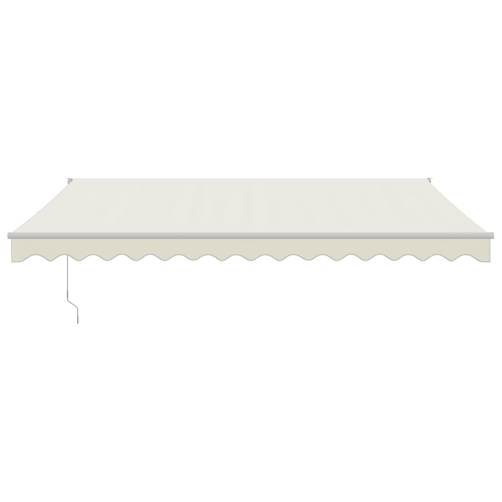 Markise Einziehbar Creme 4x3 m Stoff und Aluminium