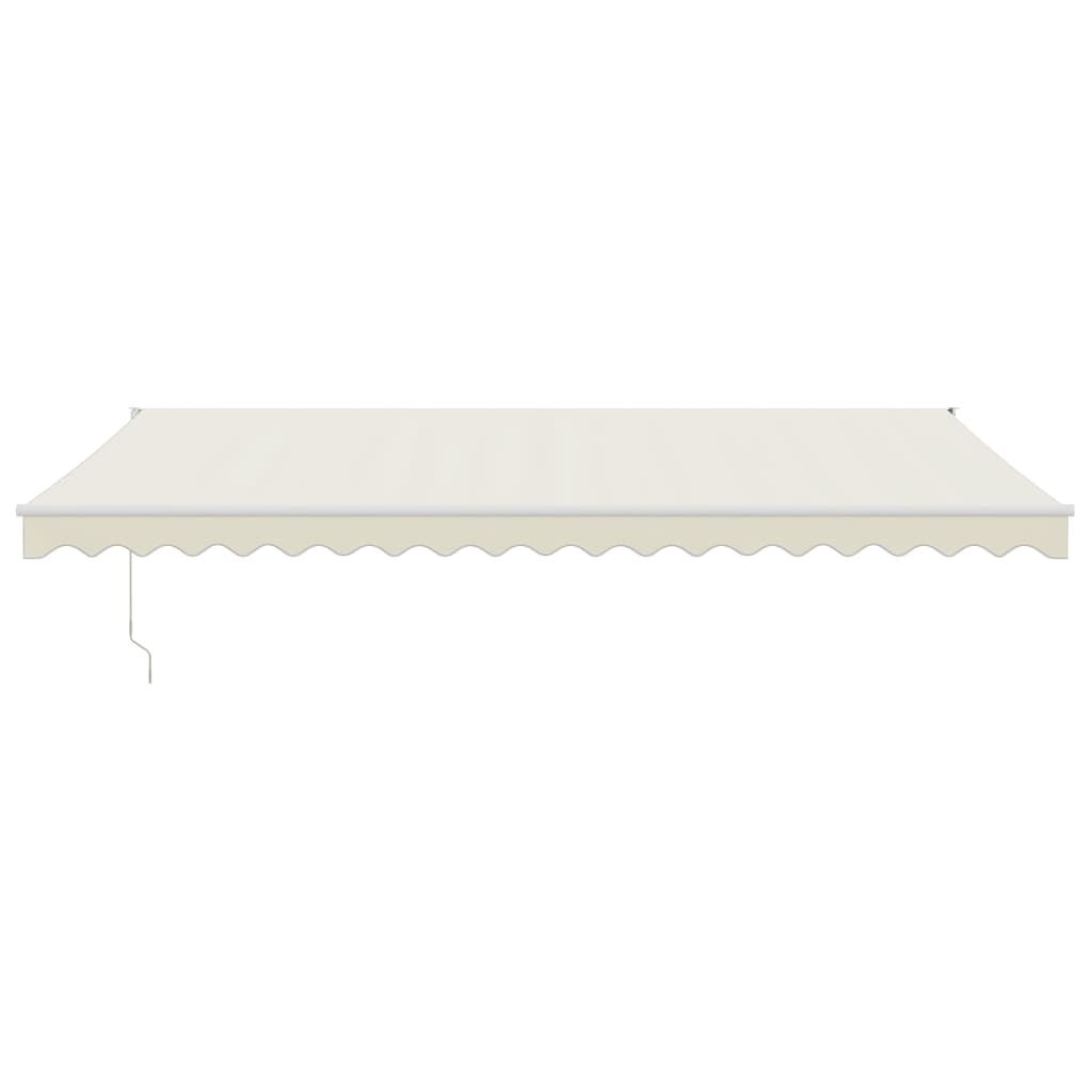 Markise Einziehbar Creme 5x3 m Stoff und Aluminium