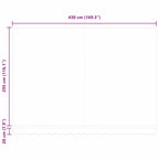 Markise Einziehbar Orange und Braun 4,5x3 m Stoff und Aluminium