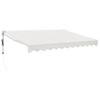 Elektrische Markise mit Kurbel Creme 3x2,5 m