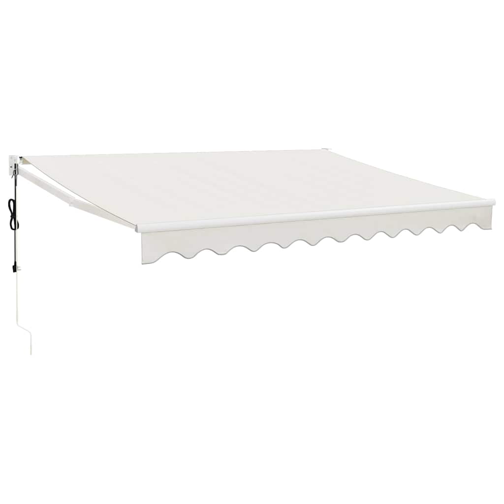 Elektrische Markise mit Kurbel Creme 3x2,5 m