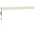 Elektrische Markise mit Kurbel Creme 3x2,5 m
