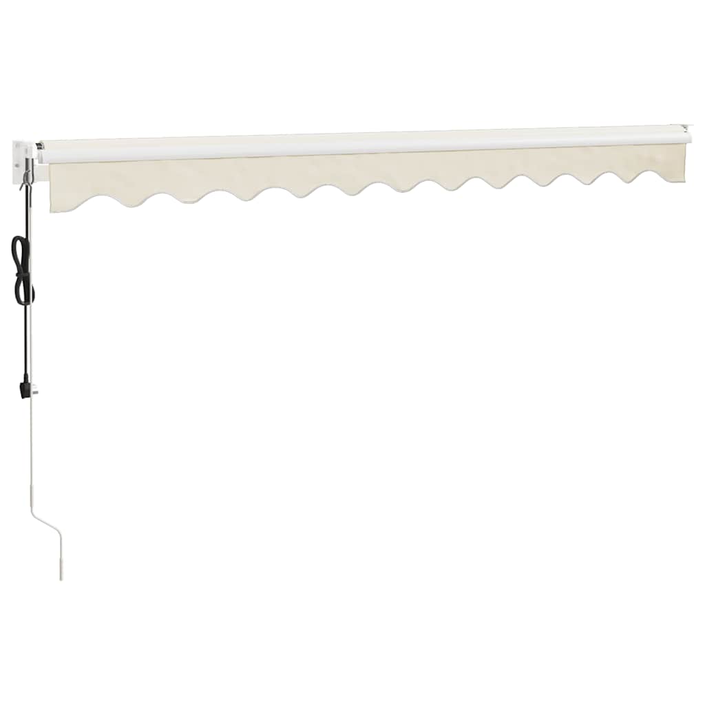 Elektrische Markise mit Kurbel Creme 3x2,5 m