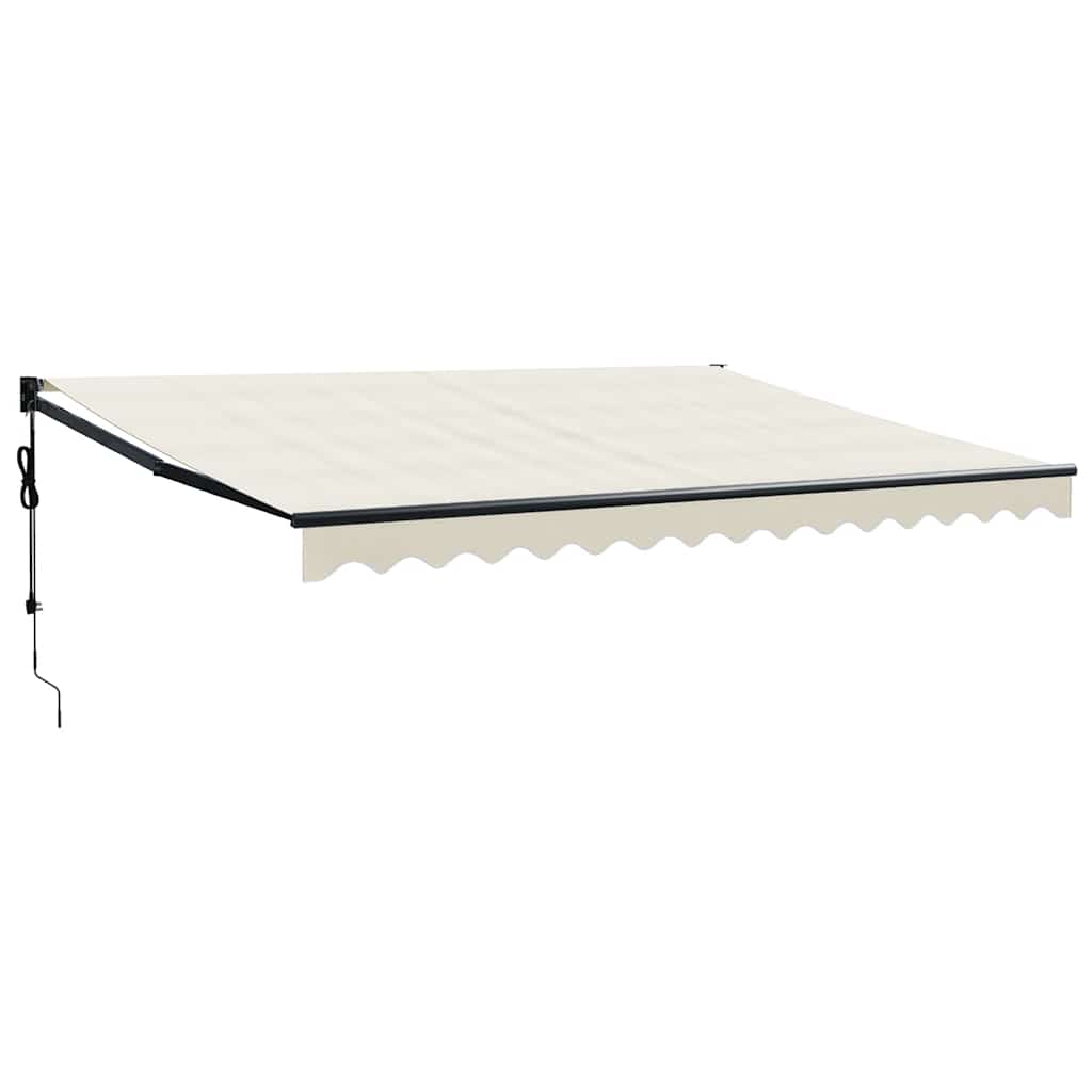 Elektrische Markise mit Kurbel Creme 4x3 m
