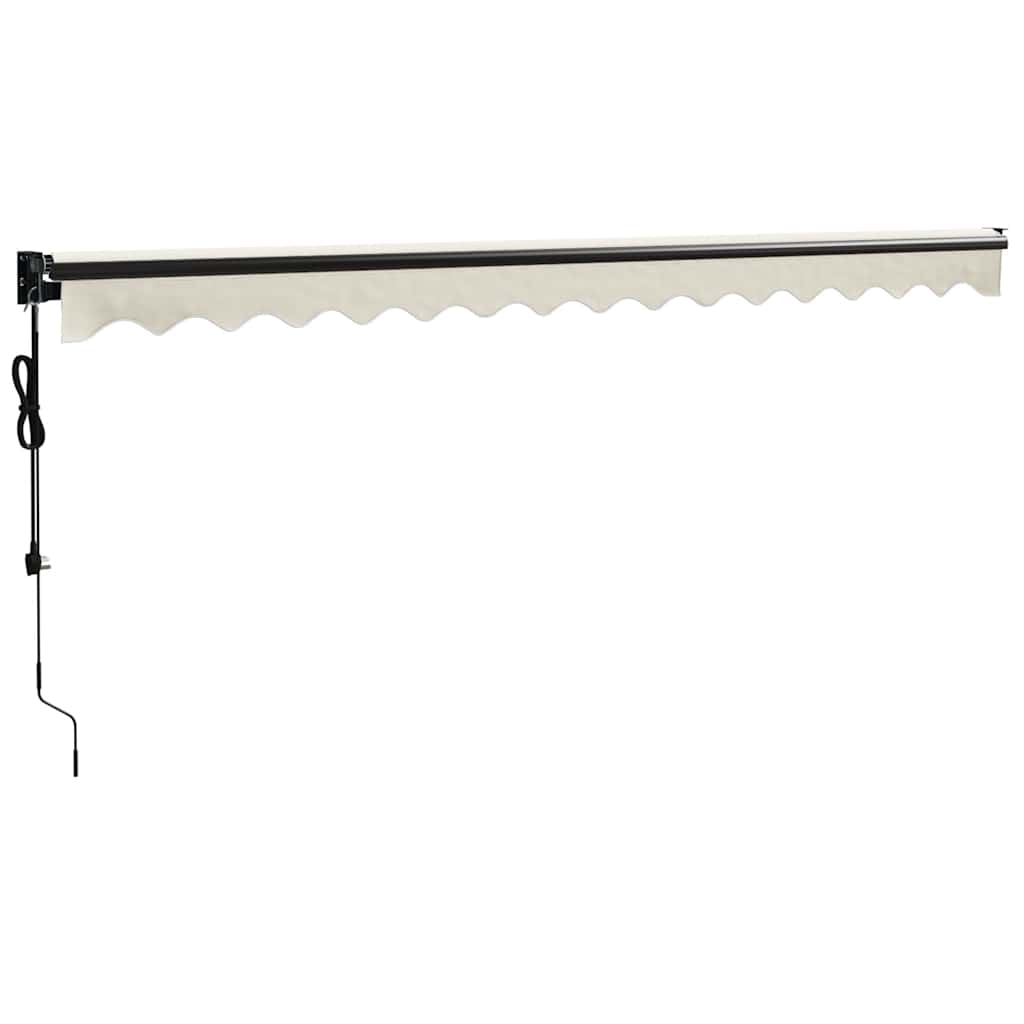 Elektrische Markise mit Kurbel Creme 4x3 m