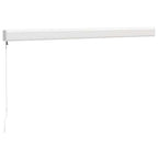 Markise Einziehbar Orange und Braun 3x2,5 m Stoff und Aluminium