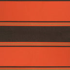 Markise Einziehbar Orange und Braun 3,5x2,5 m Stoff & Aluminium
