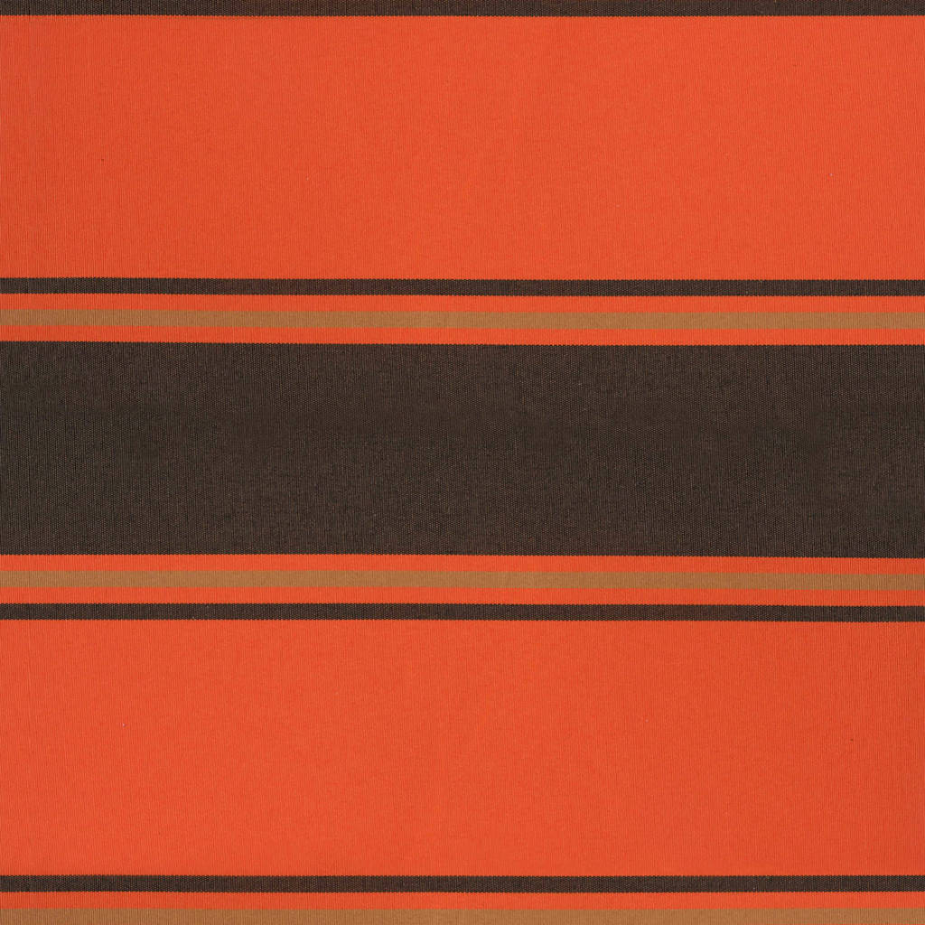 Markise Einziehbar Orange und Braun 3,5x2,5 m Stoff & Aluminium