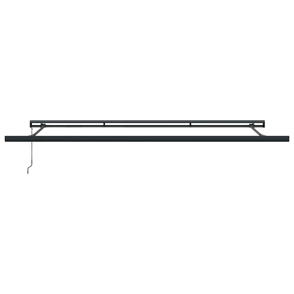 Markise Einziehbar Orange und Braun 4,5x3 m Stoff und Aluminium