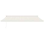 Markise Einziehbar Creme 4x3 m Stoff und Aluminium