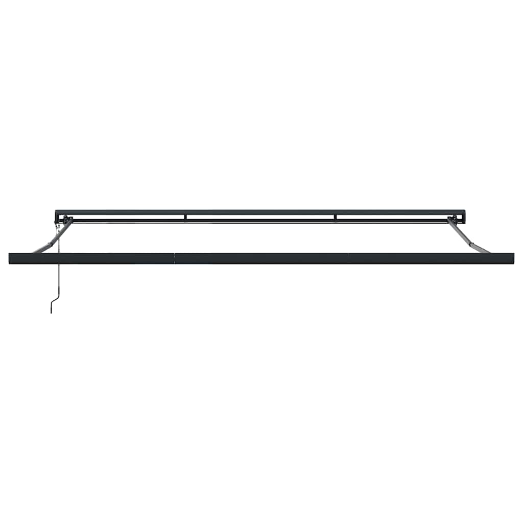Markise Einziehbar Gelb und Weiß 4,5x3 m Stoff und Aluminium