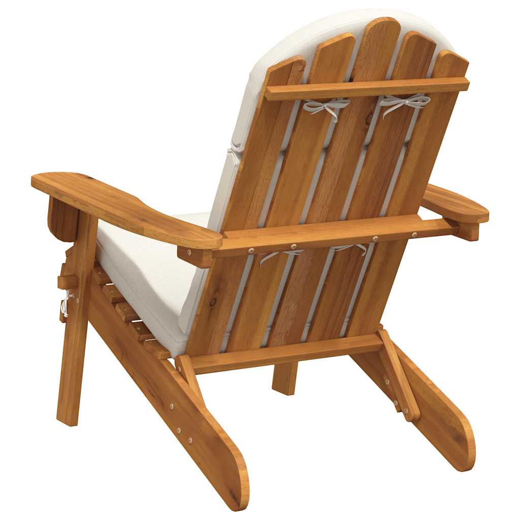 Adirondack-Gartenstuhl mit Kissen Massivholz Akazie