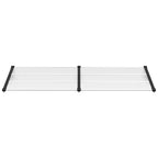 Türvordach Schwarz und Transparent 239x90 cm Polycarbonat