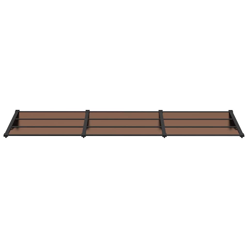 Türvordach Schwarz 297,5x90 cm Polycarbonat