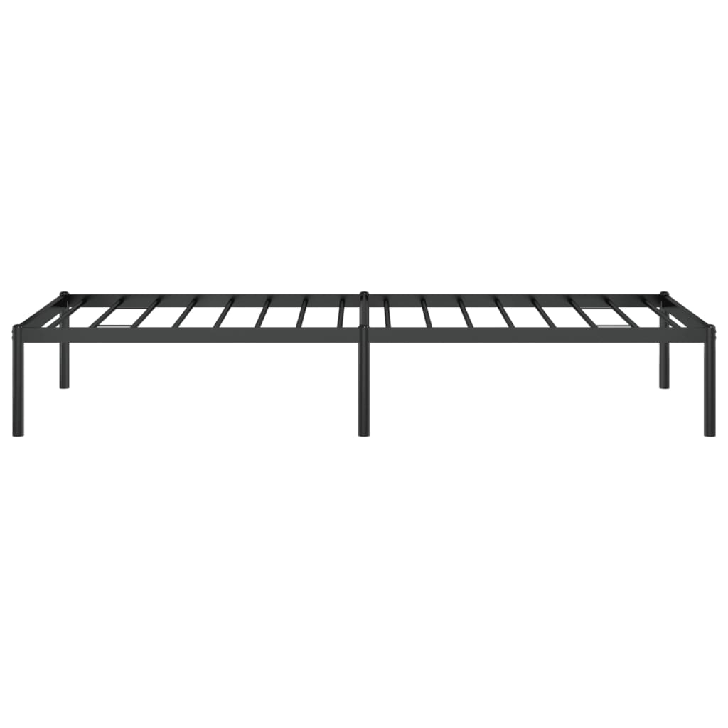 Bettgestell Metall Schwarz 75x190 cm