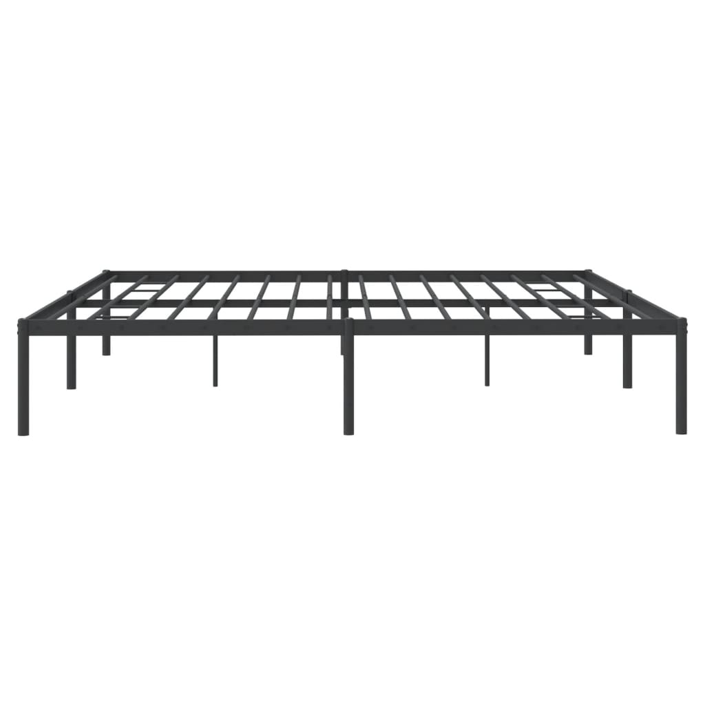 Bettgestell Metall Schwarz 183x213 cm