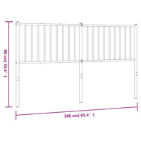 Kopfteil Metall Weiß 160 cm