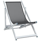 Strandstühle 2 Stk. Klappbar Aluminium und Textilene
