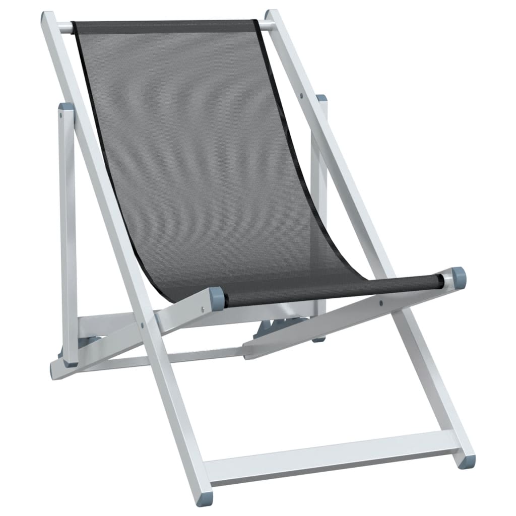 Strandstühle 2 Stk. Klappbar Aluminium und Textilene