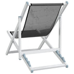 Strandstühle 2 Stk. Klappbar Aluminium und Textilene