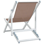 Strandstühle 2 Stk. Klappbar Aluminium und Textilene