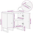 Waschbeckenunterschrank Altholz Massiv und Holzwerkstoff
