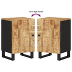 Badschrank 38x33x58 cm Massivholz Mango