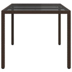 Gartentisch Braun 150 x 90 x 75 cm Poly-Rattan