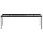 Gartentisch Pur Schwarz 250 x 100 x 75 cm Poly-Rattan