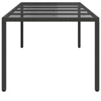 Gartentisch Pur Schwarz 250 x 100 x 75 cm Poly-Rattan